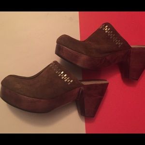 Calleen Cordero leather heel clogs